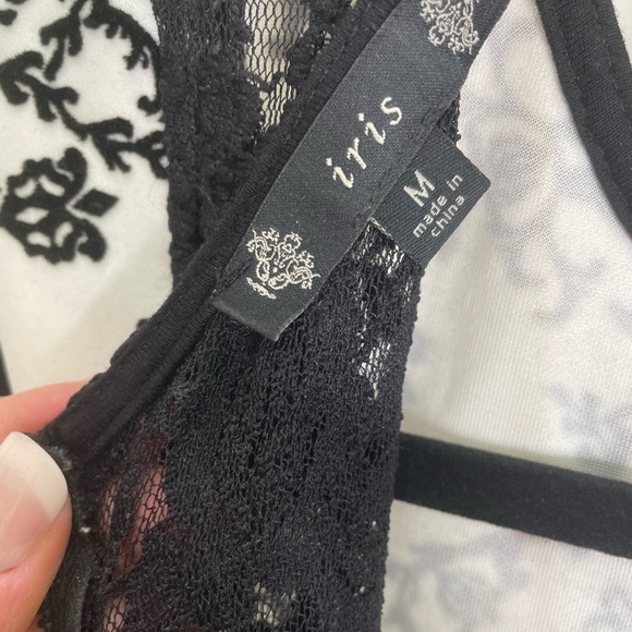 Peplum dress black and white - Picture 3 of 3